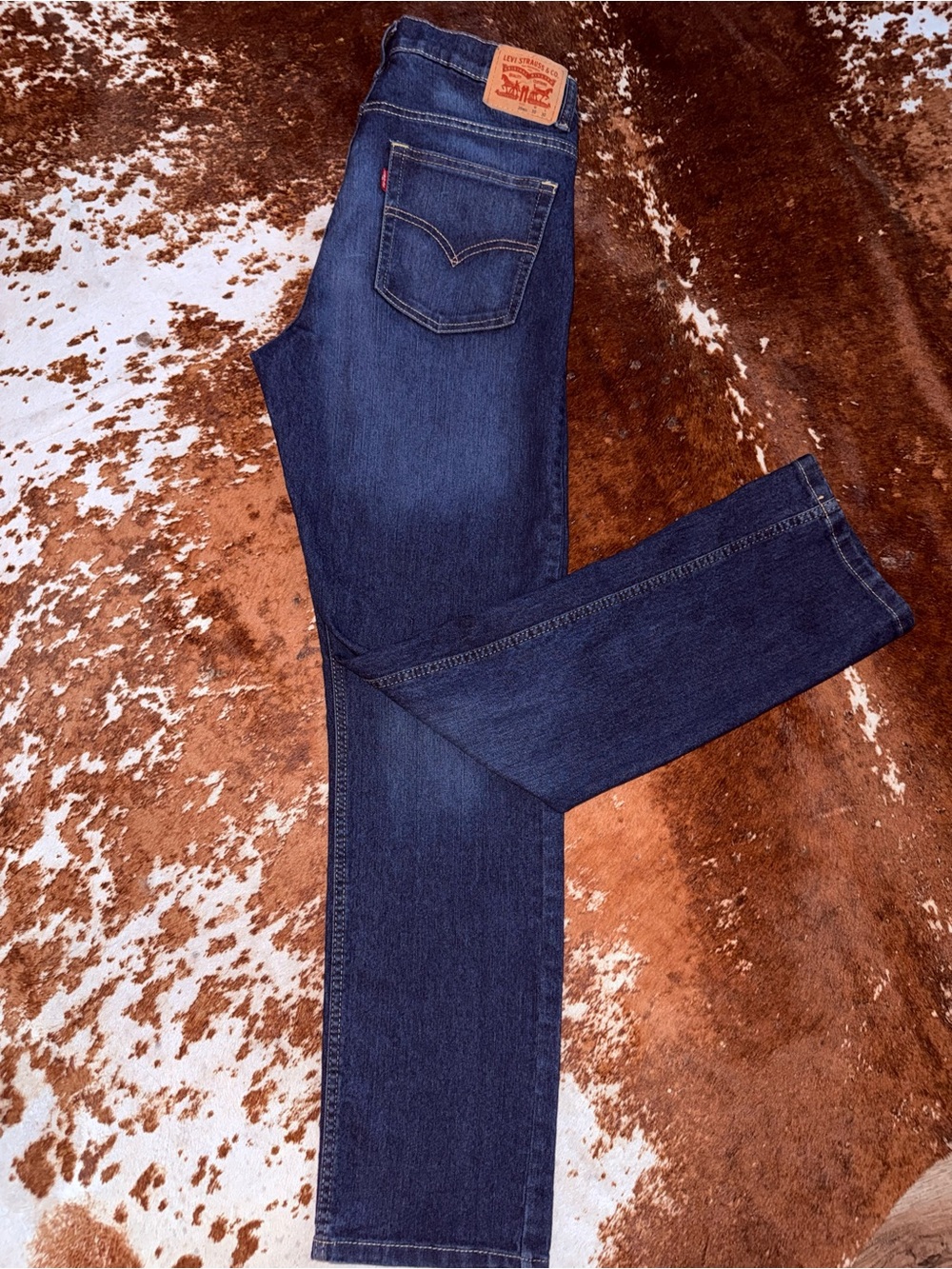 Levi's Indigo Straight Leg Jeans 502 regular taper